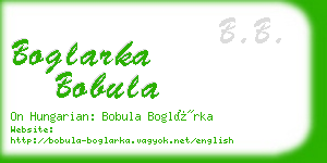 boglarka bobula business card